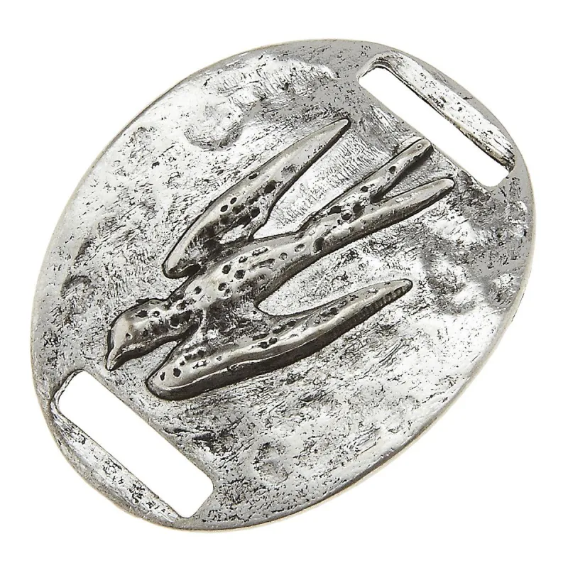 Antique Silver Bird Slide sold by Charming Charlie