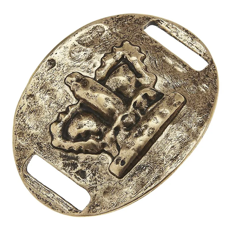 Antique Gold Crown Slide sold by Charming Charlie