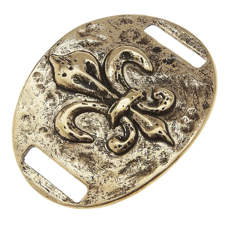 Antique Gold Fleur De Lis Slide sold by Charming Charlie