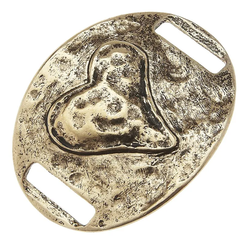 Antique Gold Heart Slide sold by Charming Charlie