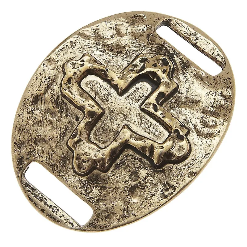 Antique Gold Open Cross Slide sold by Charming Charlie