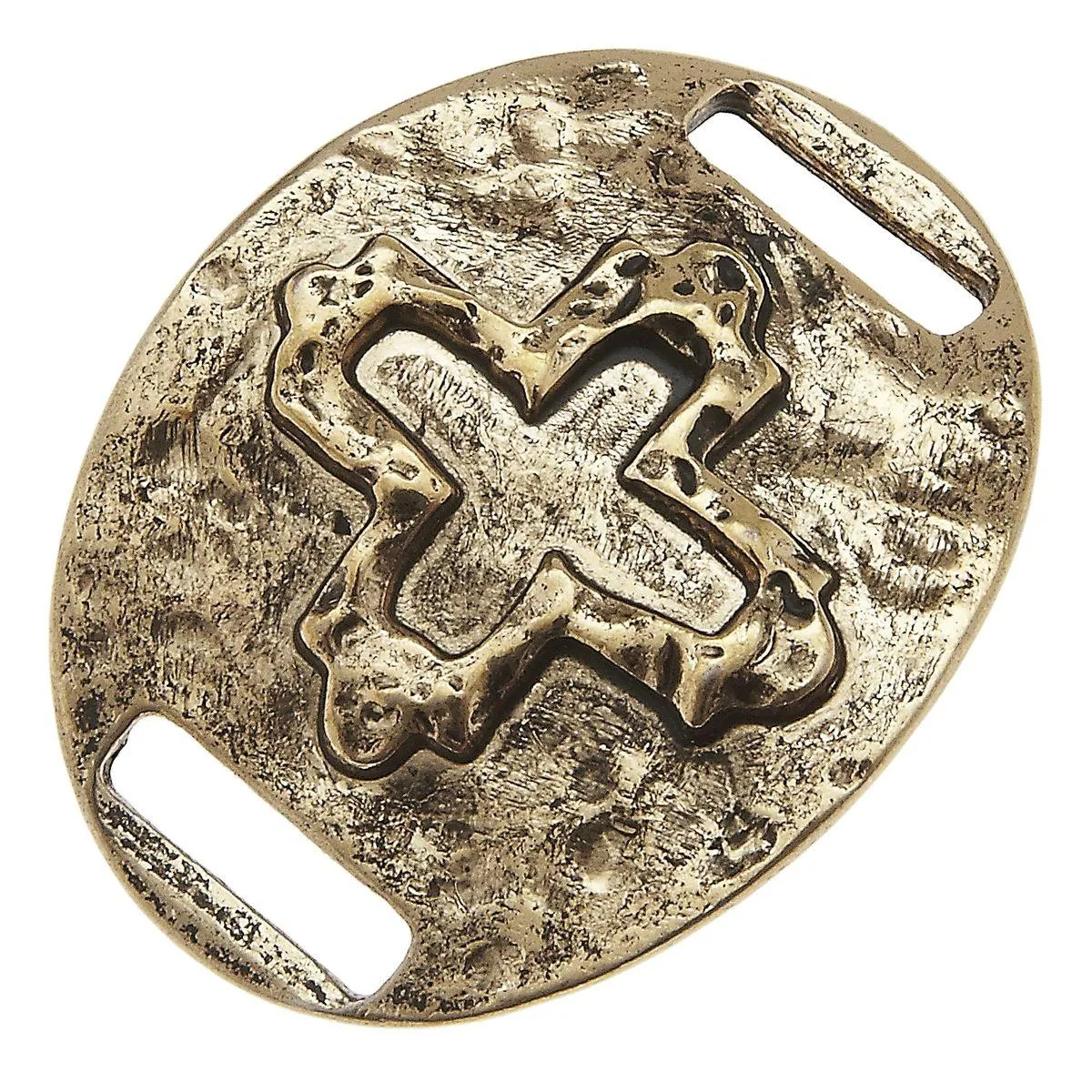 Antique Gold Open Cross Slide sold by Charming Charlie