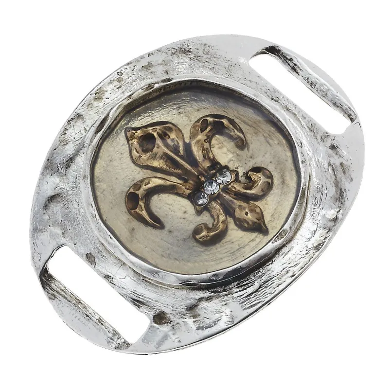 Bracelet Slide Charm - Fleur sold by Charming Charlie