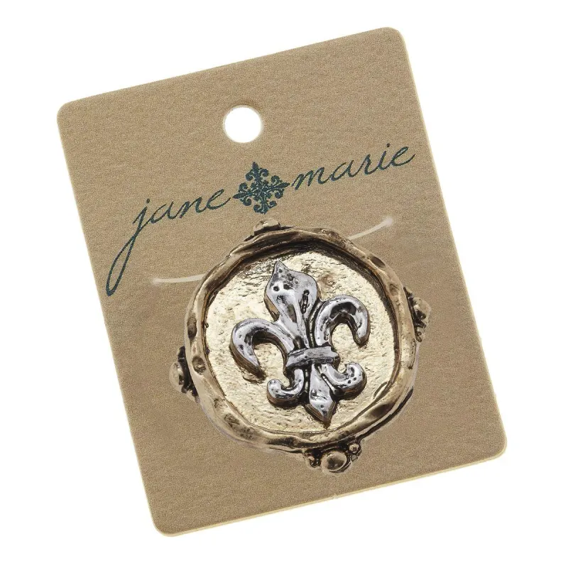 Fleur De Lis Bracelet Slide sold by Charming Charlie