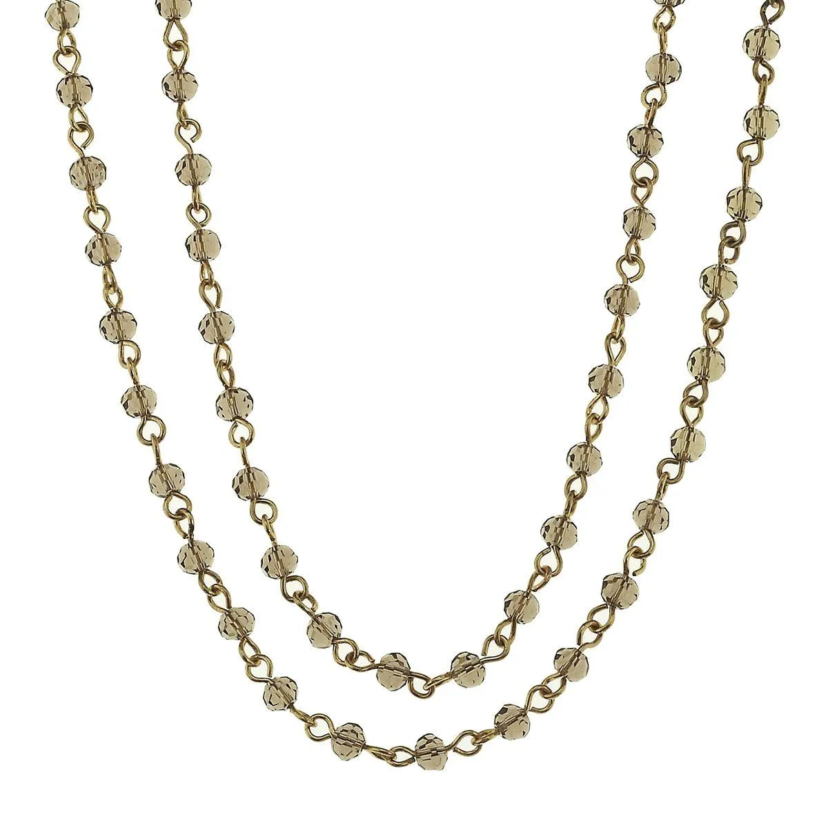 Antique Gold and Black Diamond Linked Necklace sold by Charming Charlie