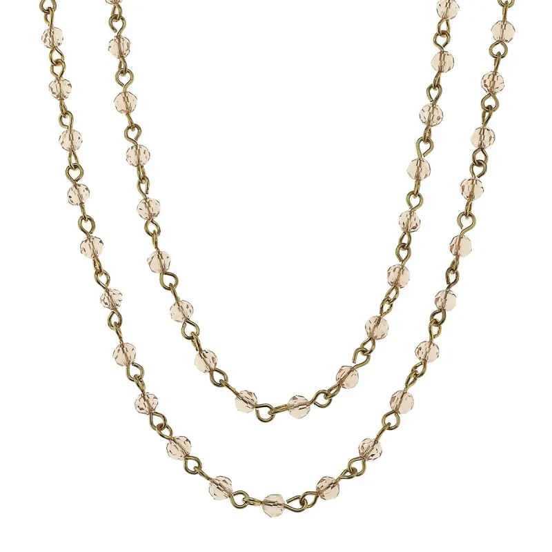 Antique Gold and Rose Linked Necklace sold by Charming Charlie