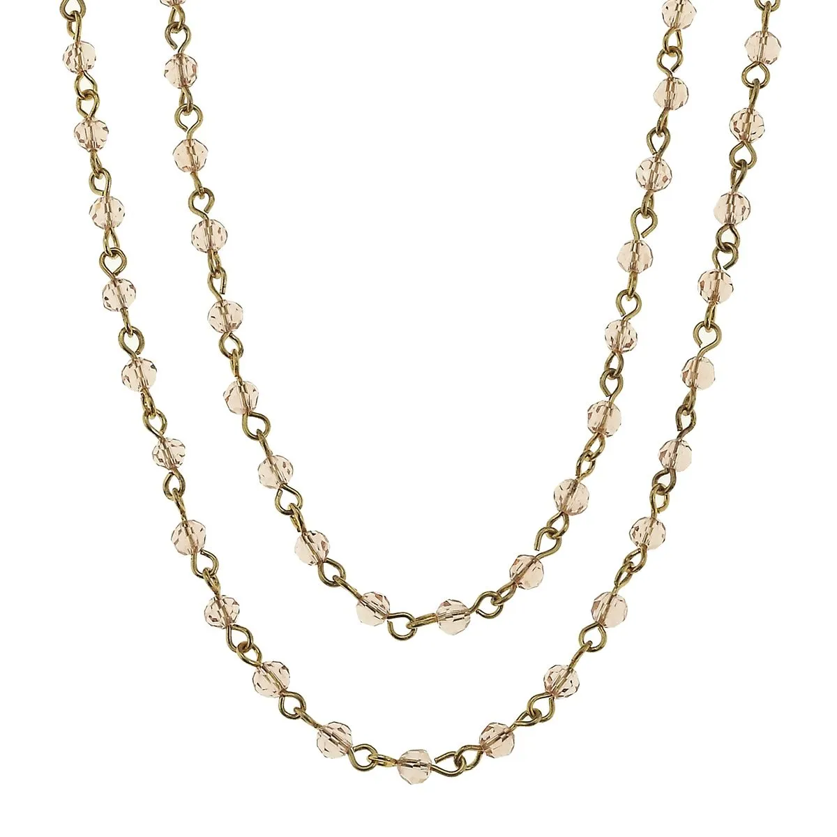 Antique Gold and Rose Linked Necklace sold by Charming Charlie