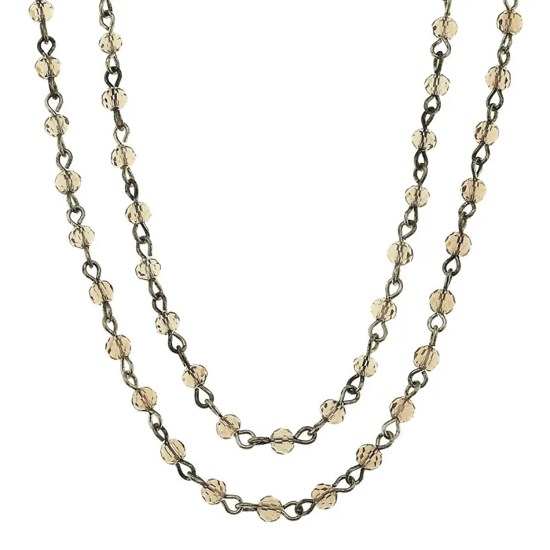 Antique Silver and Platinum Linked Necklace sold by Charming Charlie