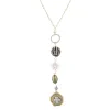 30" Gold Chain Necklace with Vintage Charm Dangles, 3" Ext.- Clover sold by Charming Charlie