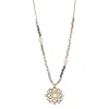 32" Adjustable Handknotted Purple shades Necklace with Moroccan Pendant sold by Charming Charlie