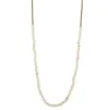 32" Off White Jade Stone Beaded Necklace with Greige Beads, 3" Ext. sold by Charming Charlie