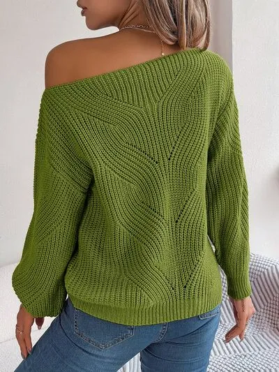 Openwork Long Sleeve Sweater sold by Charming Charlie product image thumbnail 2