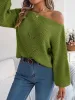 Openwork Long Sleeve Sweater sold by Charming Charlie