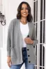 Button Up Long Sleeve Cardigan with Pockets sold by Charming Charlie