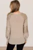 Sequin Round Neck Long Sleeve T-Shirt sold by Charming Charlie