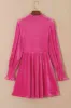 Smocked Round Neck Long Sleeve Dress sold by Charming Charlie