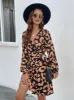 Printed Surplice Long Sleeve Dress sold by Charming Charlie
