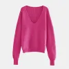V-Neck Dropped Shoulder Long Sleeve Sweater sold by Charming Charlie