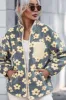 Pocketed Floral Mock Neck Jacket sold by Charming Charlie