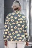 Pocketed Floral Mock Neck Jacket sold by Charming Charlie