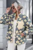 Pocketed Floral Mock Neck Jacket sold by Charming Charlie