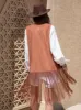 Fringe Hem Open Front Vest sold by Charming Charlie