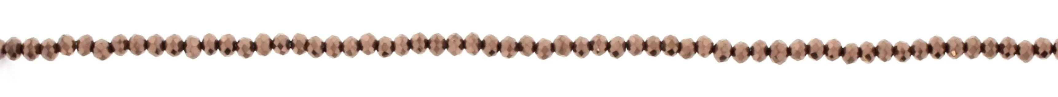 18" Chocolate Beaded Delicate Layering Necklace, 3" Ext. sold by Charming Charlie