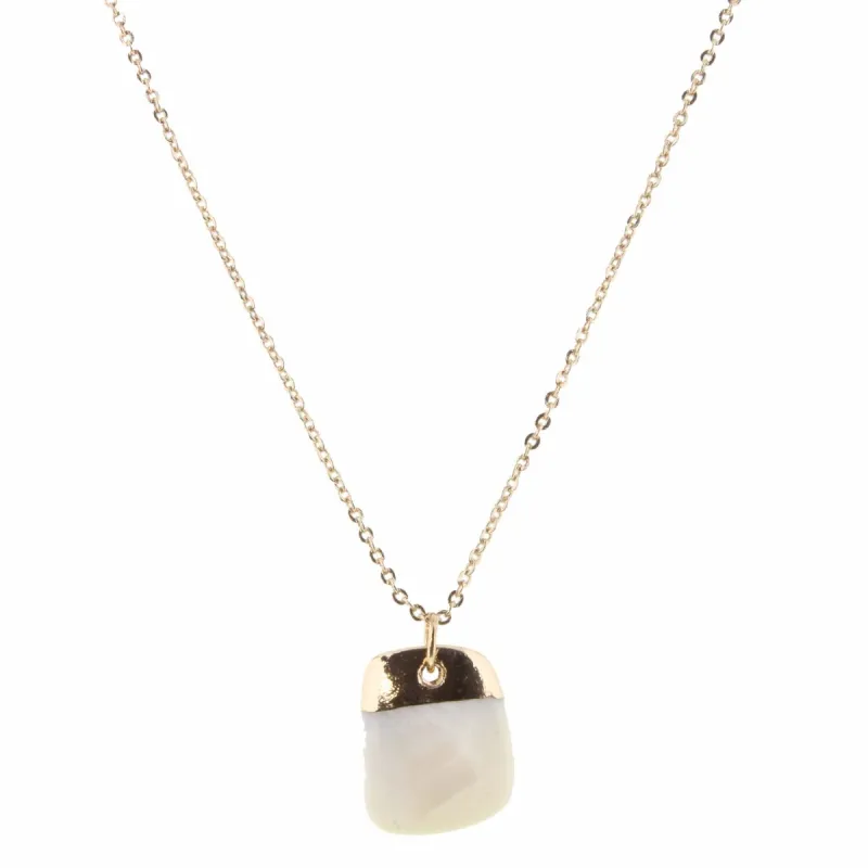16" Rounded Shell Square Necklace, 3" Ext. sold by Charming Charlie
