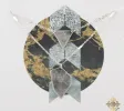 16" Silver Chain 2 Layer Necklace with Triangle and Irregular Shape, 3" Ext. sold by Charming Charlie