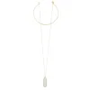 12" Antique Circle Hammered Gold Choker with Smokey Quartz Stone Drop sold by Charming Charlie