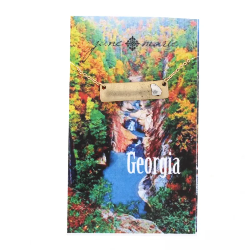 16" Gold Georgia Bar Necklace, 3" Ext. sold by Charming Charlie