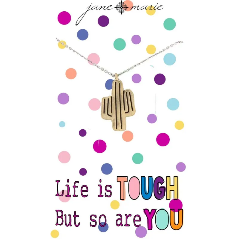 16" Gold Cactus Necklace, 3" Ext. sold by Charming Charlie