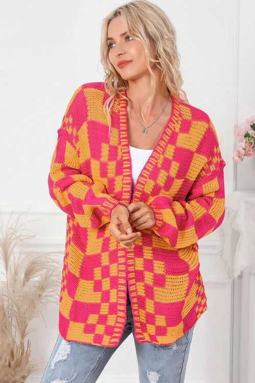 Contrast Exposed Seam Open Front Cardigan sold by Charming Charlie product image thumbnail 3