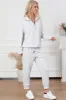 Half Zip Sweatshirt and Drawstring Sweatpants Set sold by Charming Charlie