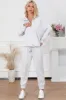 Half Zip Sweatshirt and Drawstring Sweatpants Set sold by Charming Charlie
