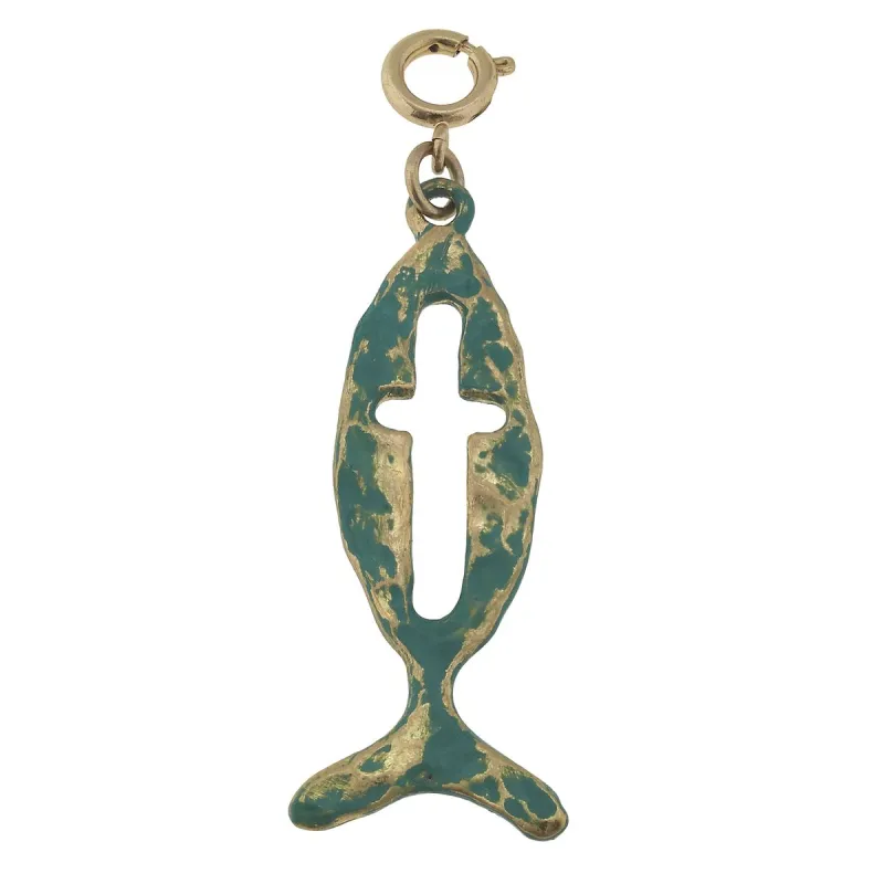 Ichthus Patina Charm sold by Charming Charlie