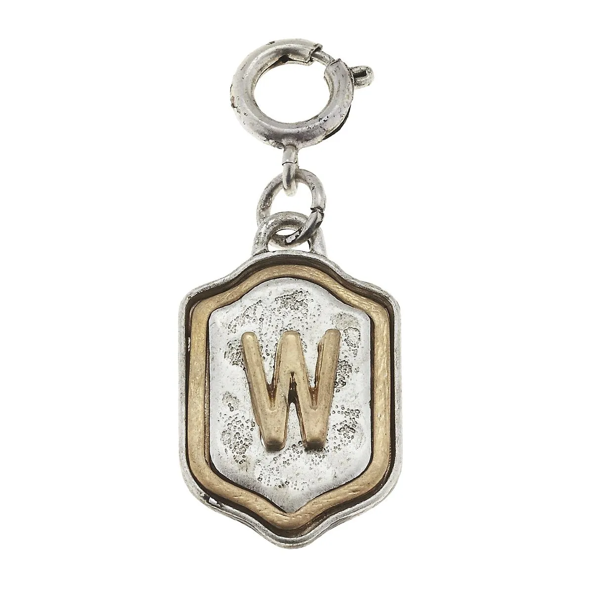 2-Tone Silver/Gold Monogram W Initial Charm sold by Charming Charlie