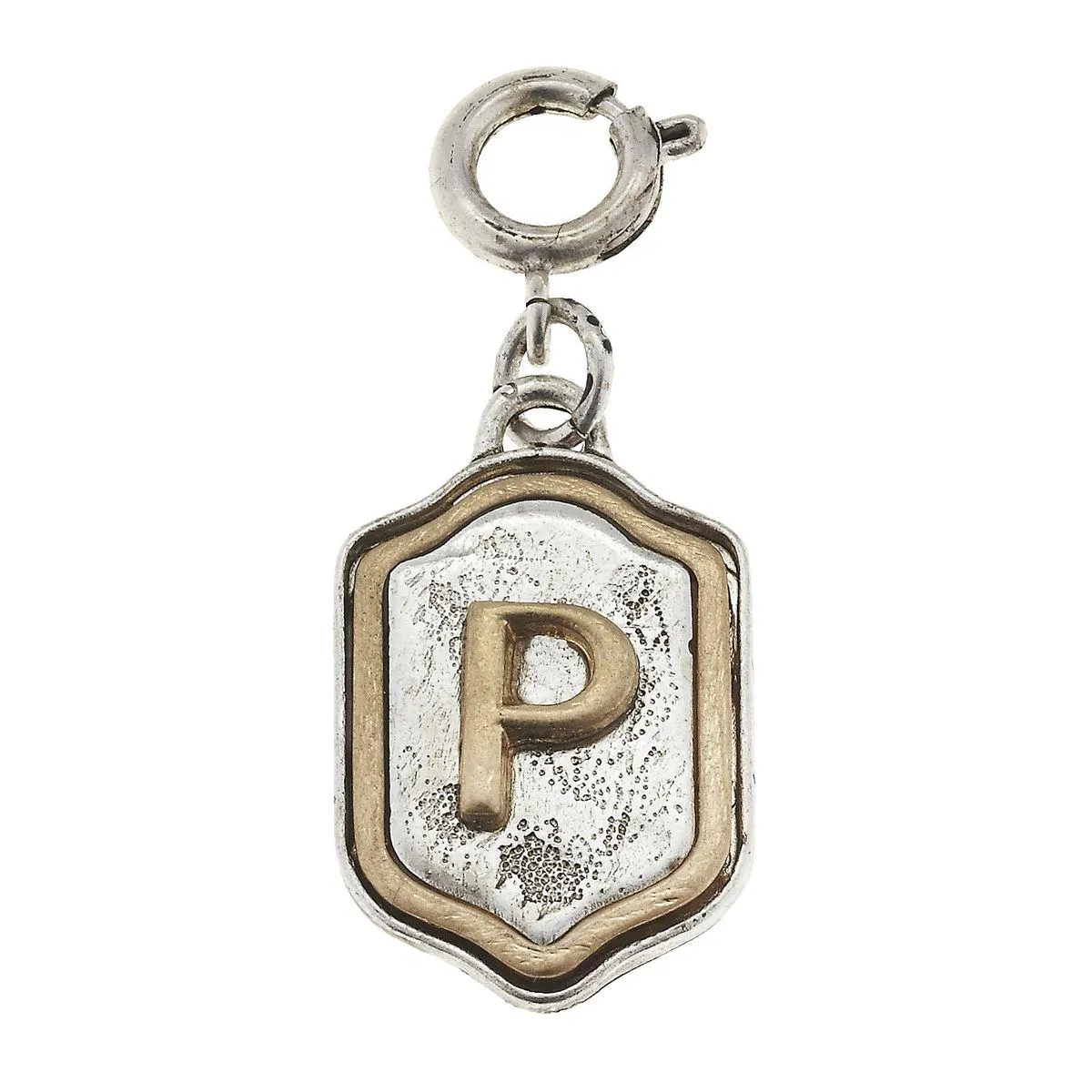 2-Tone Silver/Gold Monogram P Initial Charm sold by Charming Charlie