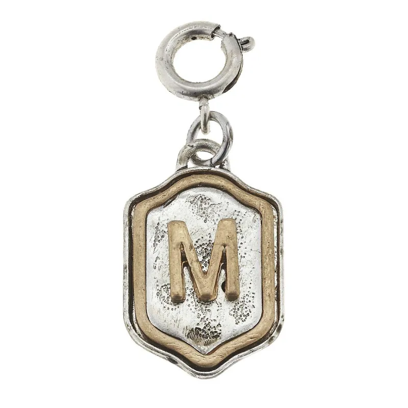 2-Tone Silver/Gold Monogram M Initial Charm sold by Charming Charlie
