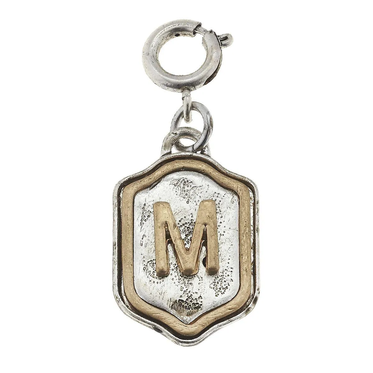 2-Tone Silver/Gold Monogram M Initial Charm sold by Charming Charlie