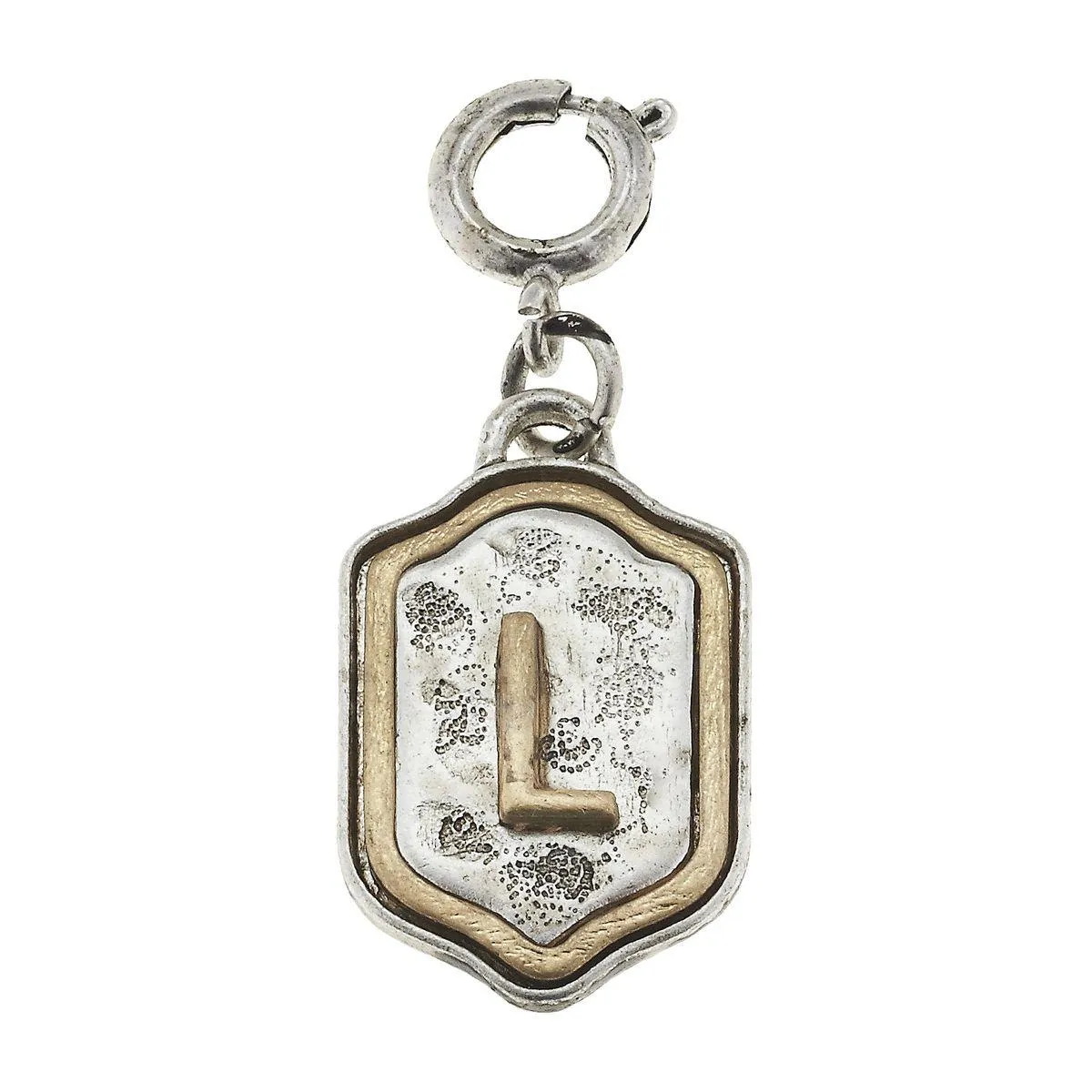 2-Tone Silver/Gold Monogram L Initial Charm sold by Charming Charlie