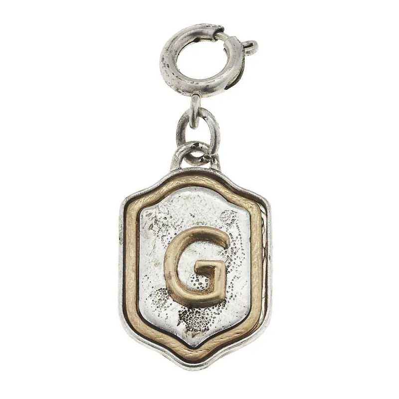 2-Tone Silver/Gold Monogram G Initial Charm sold by Charming Charlie
