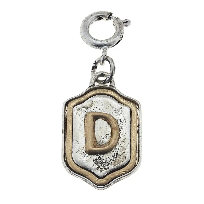 2-Tone Silver/Gold Monogram D Initial Charm sold by Charming Charlie