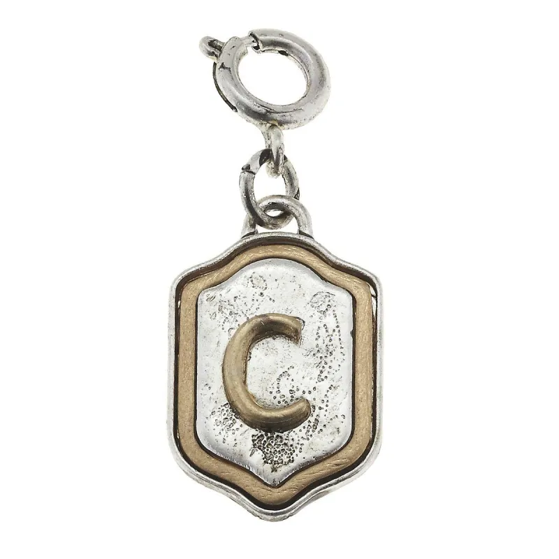 2-Tone Silver/Gold Monogram C Initial Charm sold by Charming Charlie