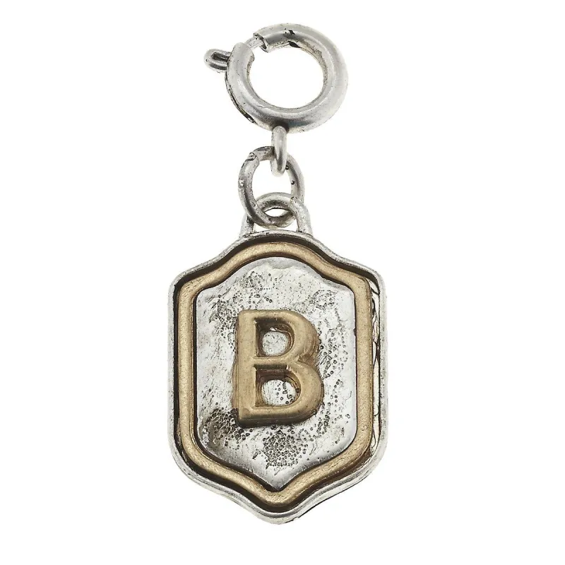 2-Tone Silver/Gold Monogram B Initial Charm sold by Charming Charlie
