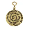 Antique Gold Prov 3:5 Scripture Swirl Charm sold by Charming Charlie