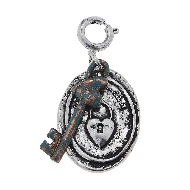 Patina Key Charm sold by Charming Charlie