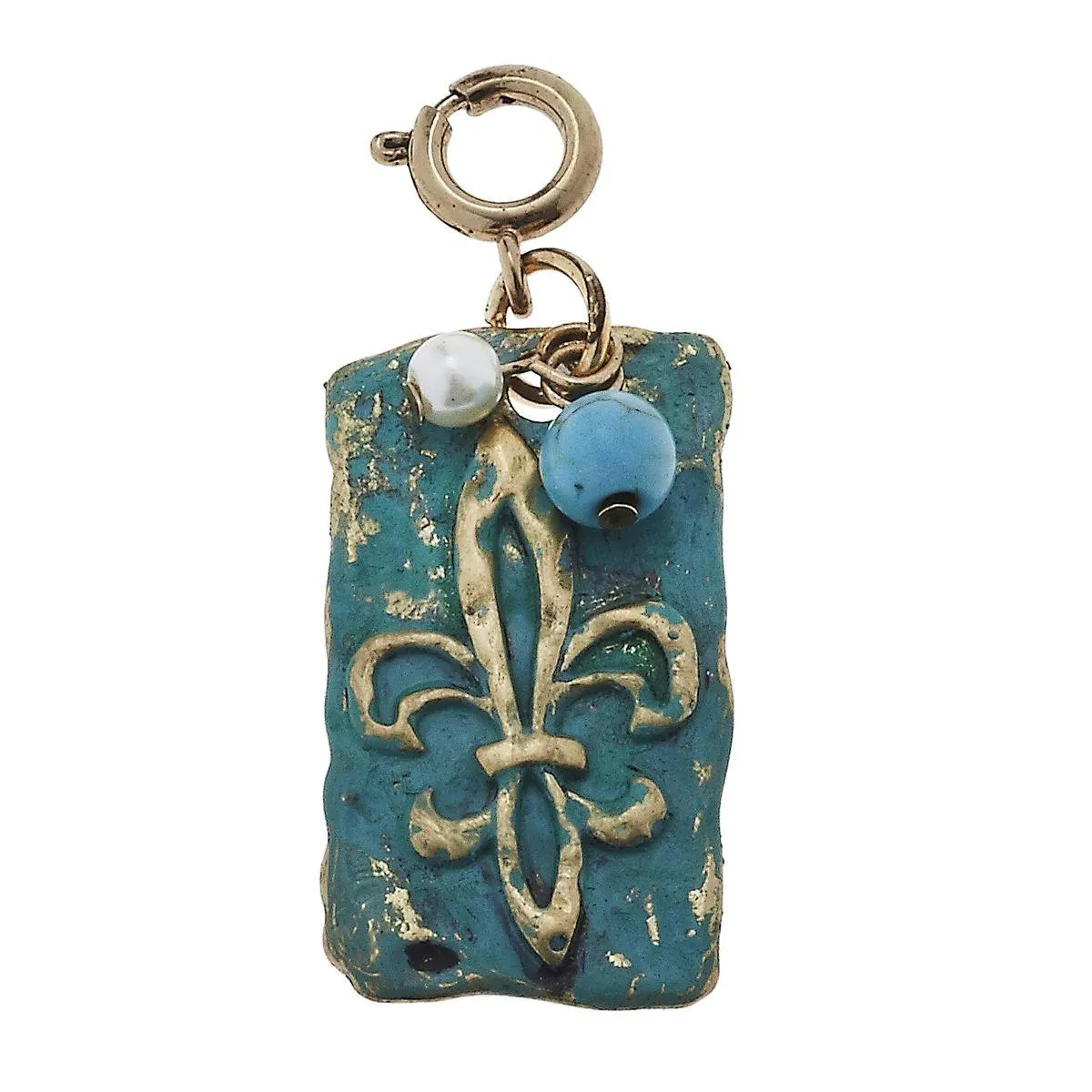 Patina Fleur De Lis Charm sold by Charming Charlie