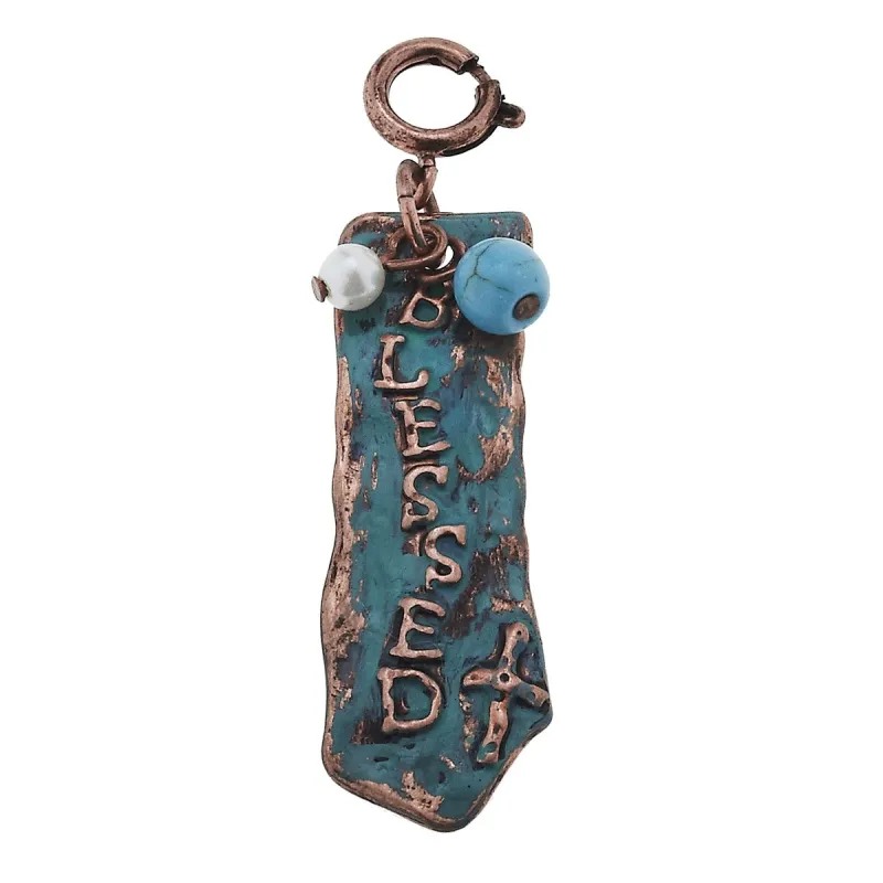 Patina Blessed Charm sold by Charming Charlie