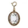 Faceted Glass and Rhinestone Clear Oval Charm sold by Charming Charlie